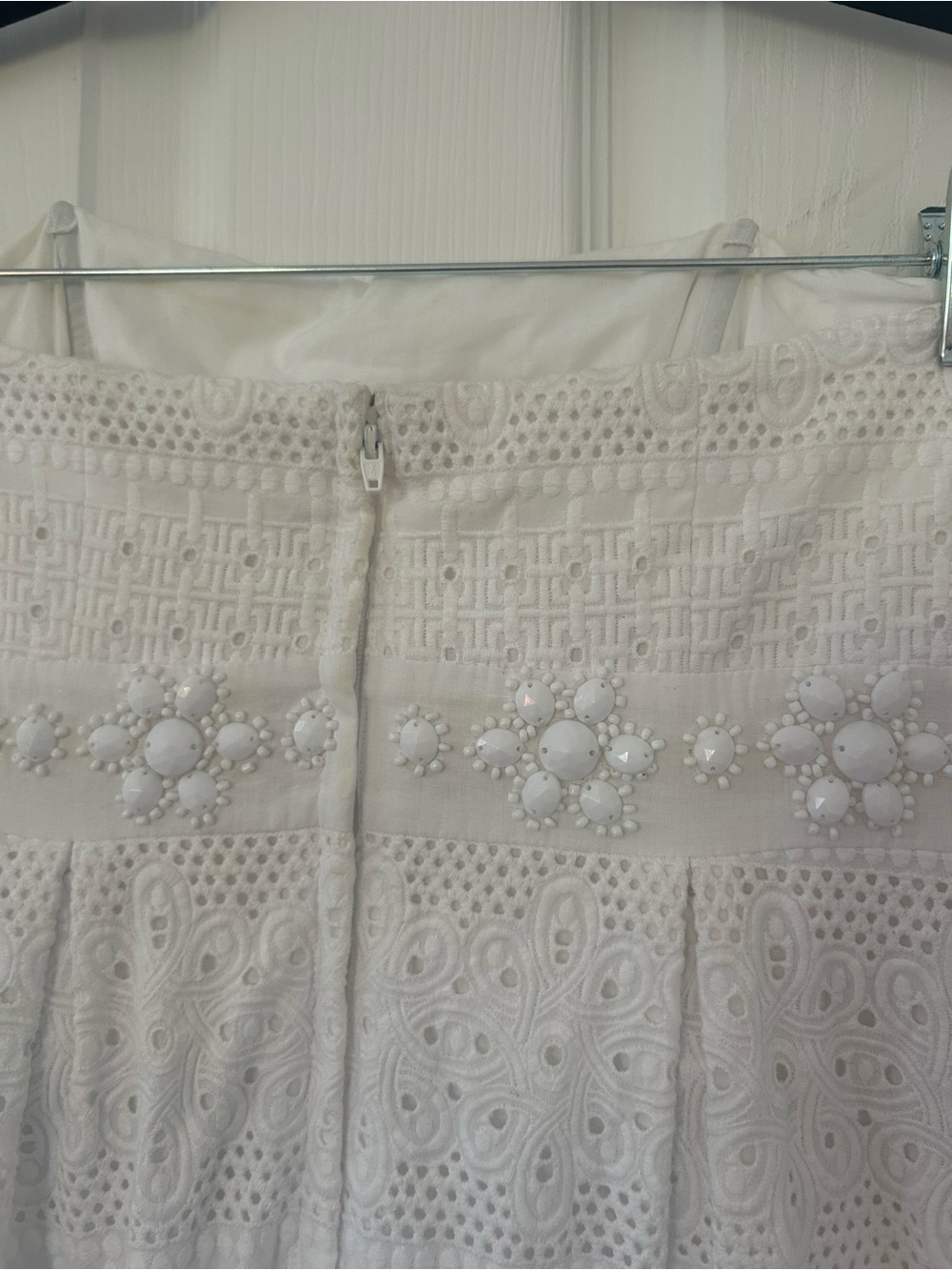 Lilly Pulitzer White Eyelet Strapless Marta Dress Size 2 - Picture 9 of 12